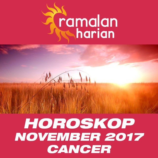 Horoskop bulanan untuk November 2017 untuk Cancer