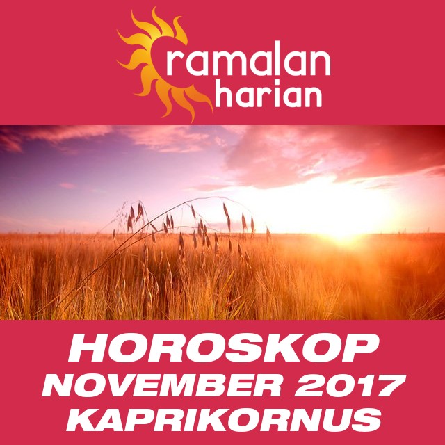 Horoskop bulanan untuk November 2017 untuk Kaprikornus