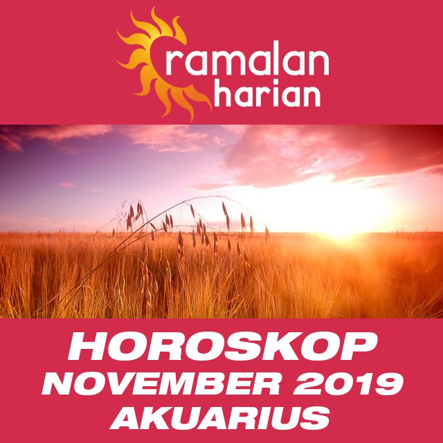 Horoskop bulanan untuk November 2019 untuk Akuarius