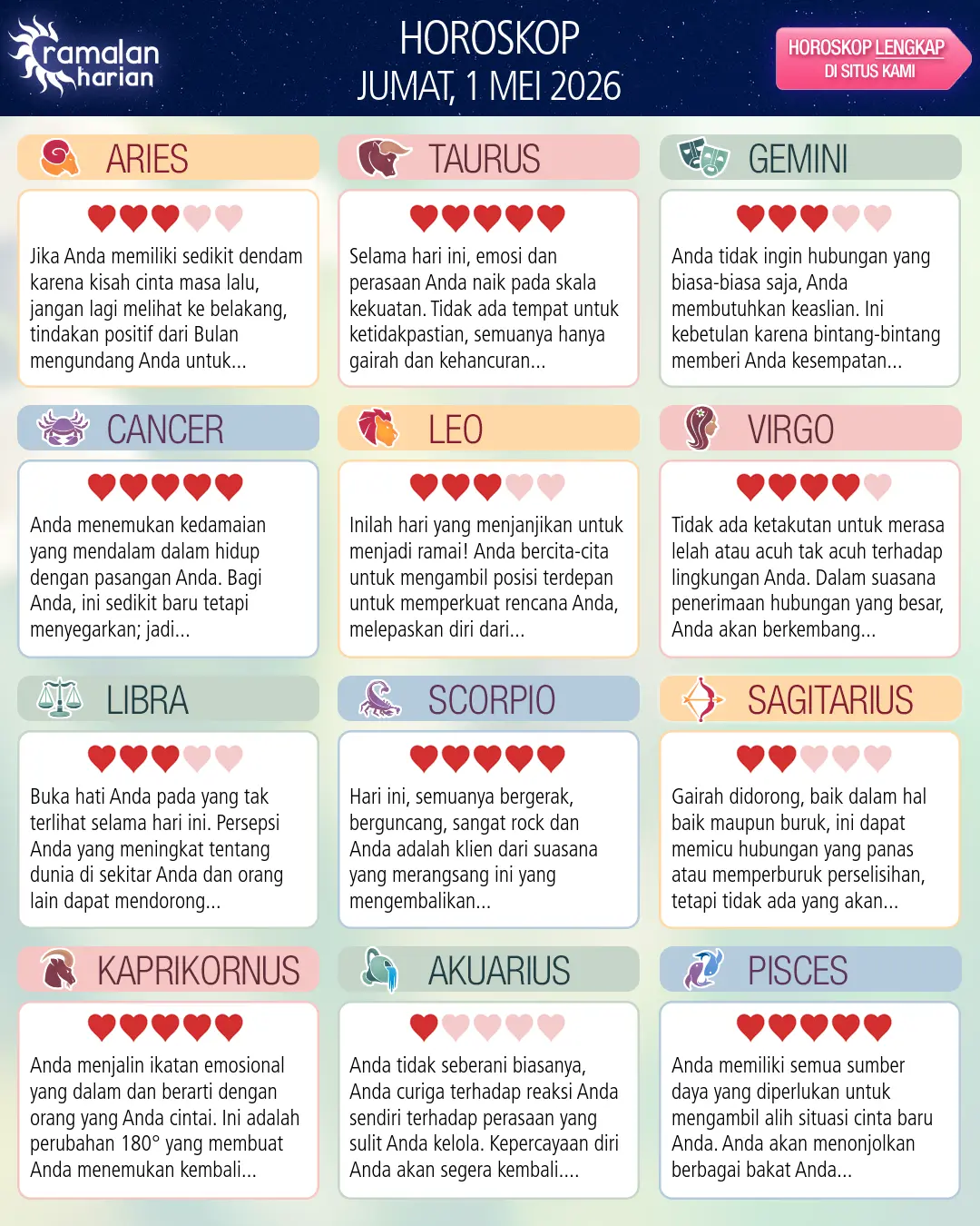 Virgo: ramalan Anda untuk 3 Mei 2026