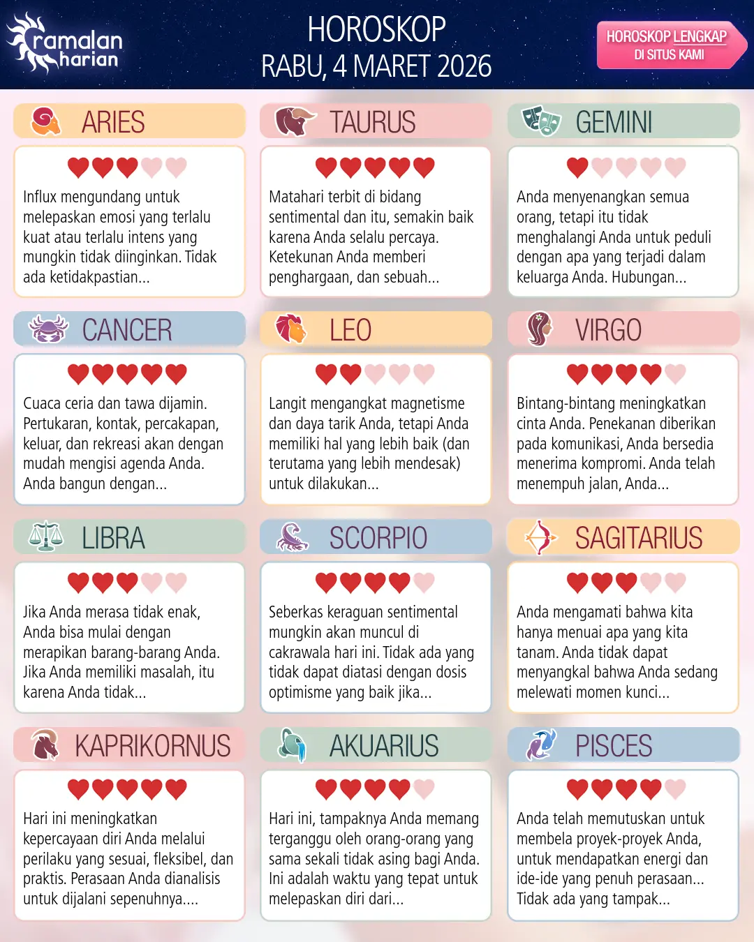 Libra: ramalan Anda untuk 6 Maret 2026