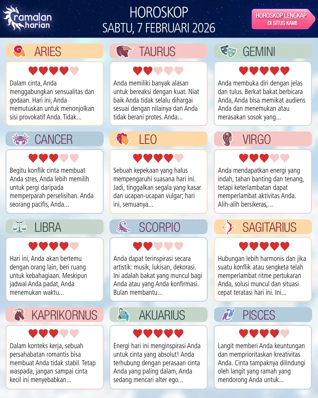 Akuarius: ramalan Anda untuk 9 Februari 2026