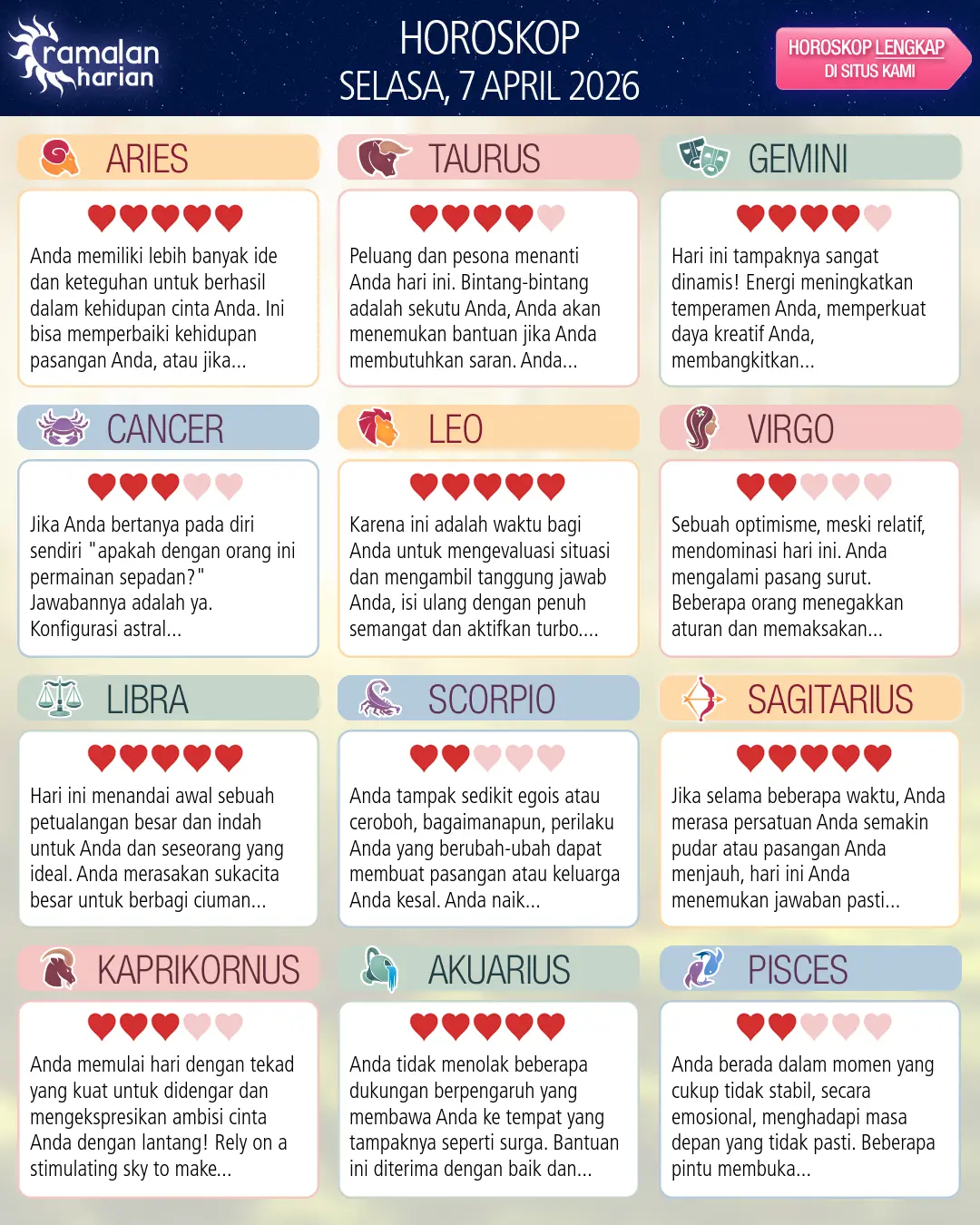 Pisces: ramalan Anda untuk besok, 8 April 2026