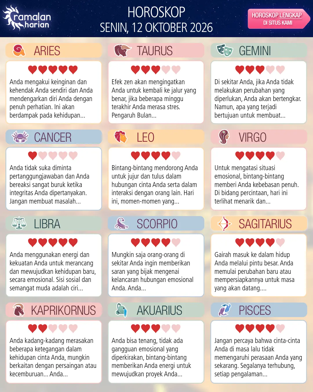 Akuarius: Ramalan Zodiak Besok Anda, 13 Oktober 2026