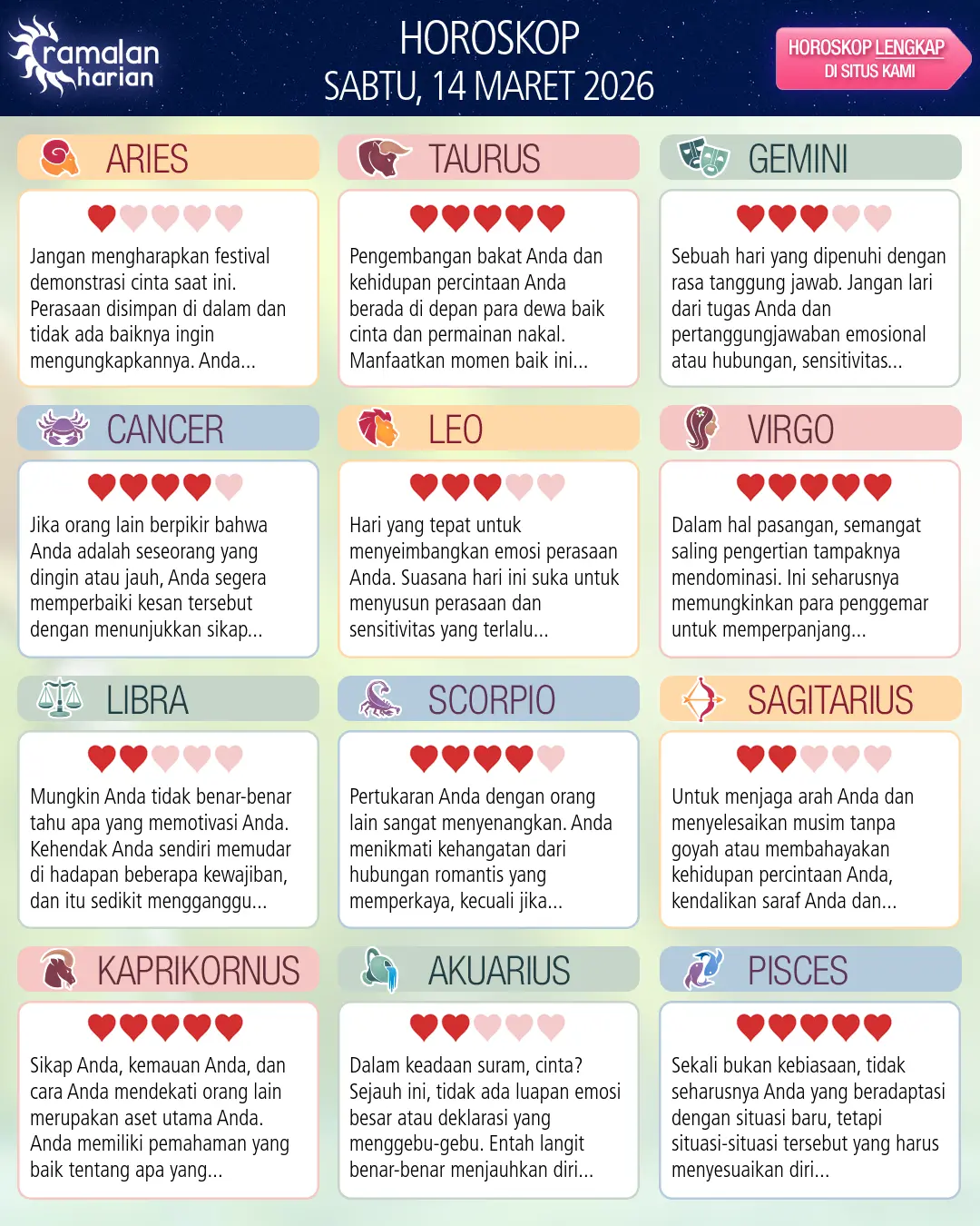 Akuarius: ramalan Anda untuk besok, 14 Maret 2026