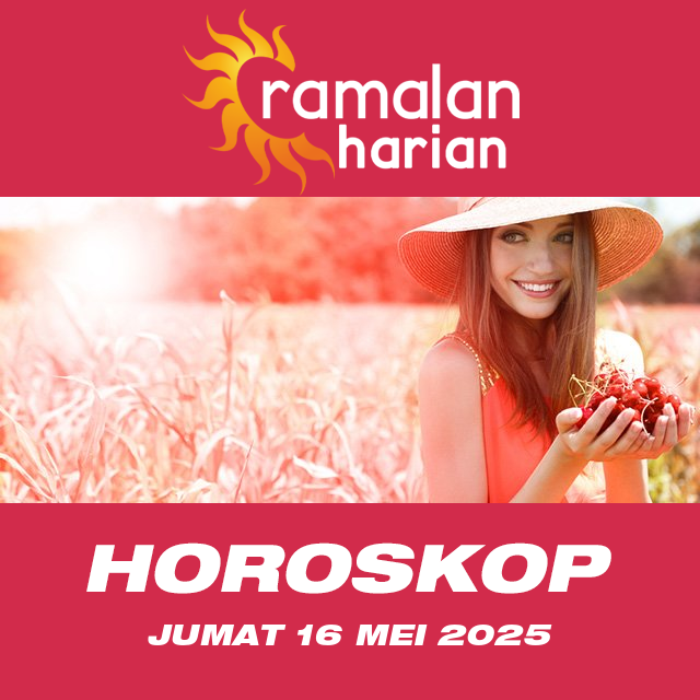Prakiraan horoskop harian dari Jumat 16 Mei 2025