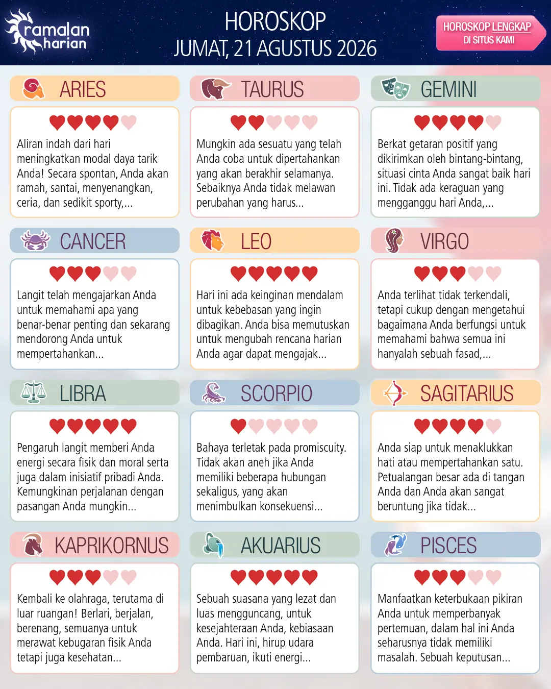 Pisces: Ramalan Zodiak Besok Anda, 22 Agustus 2026