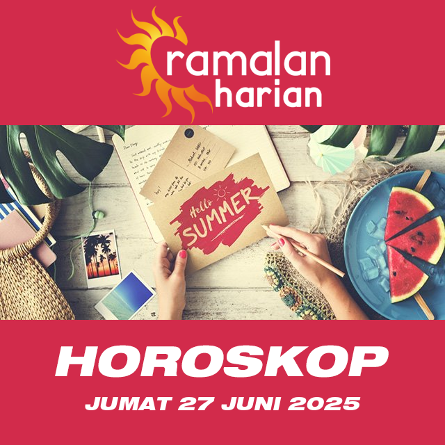 Prakiraan horoskop harian dari Jumat 27 Juni 2025