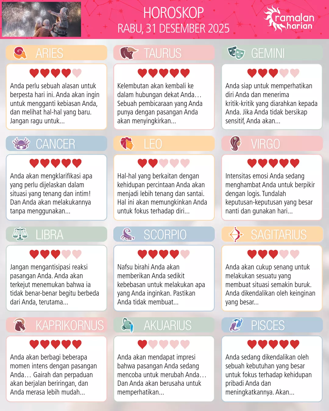 Scorpio: ramalan Anda untuk 1 Januari 2026