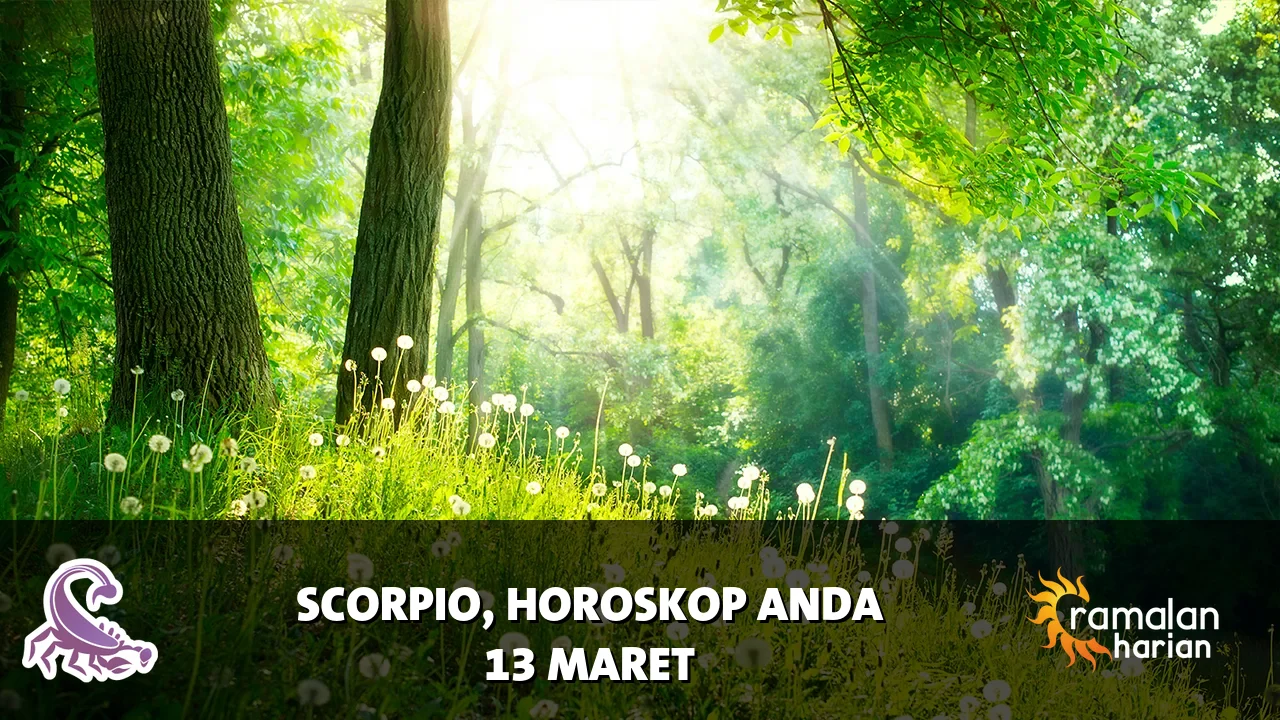 Horoskop Scorpio untuk Jumat, 13 Maret 2026