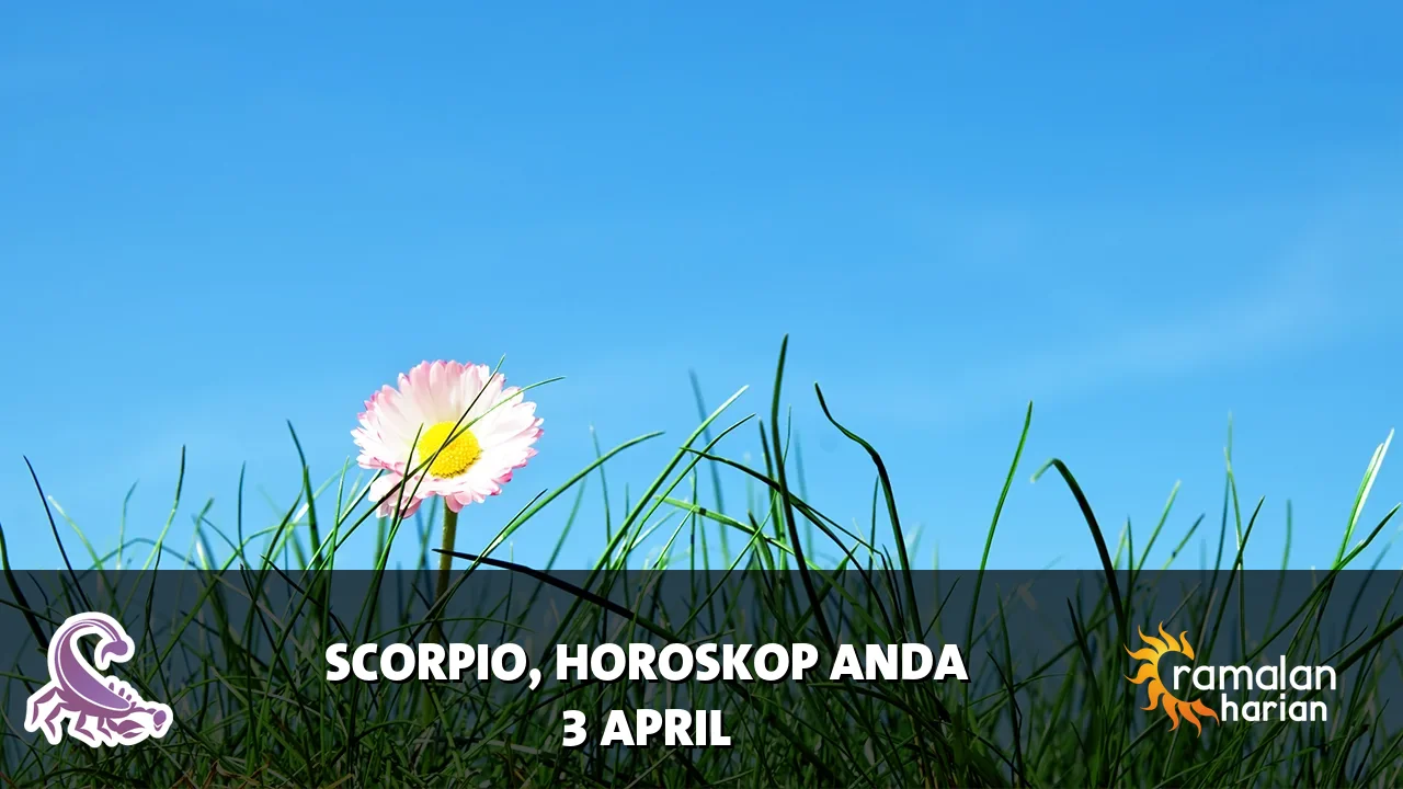 Horoskop Scorpio untuk Jumat, 3 April 2026